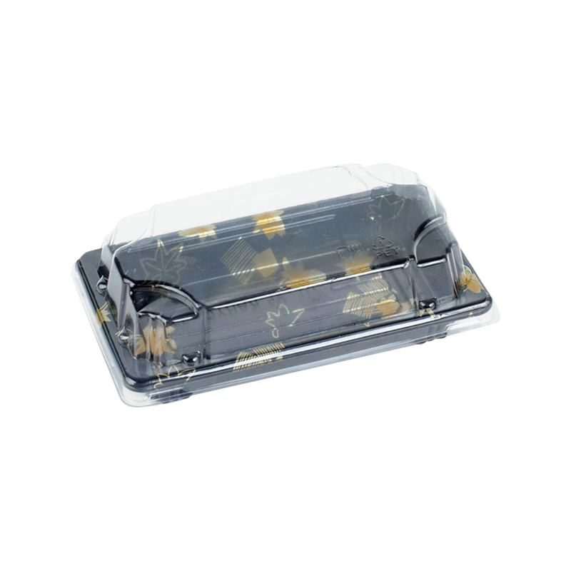 Rozložitelný černý plastový párty talíř