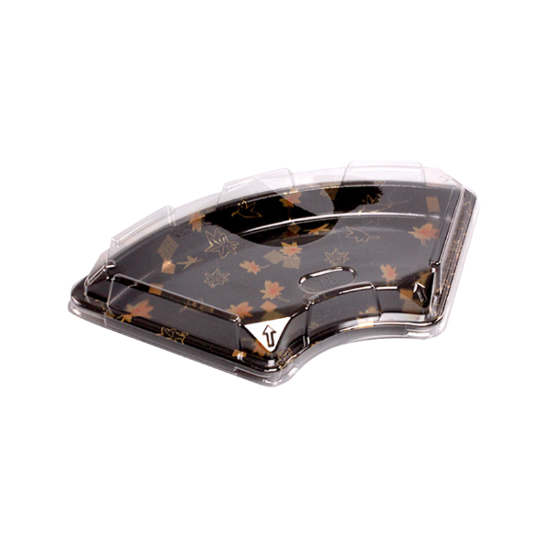 Jednorázová nádoba na sushi na jídlo ve tvaru vějíře