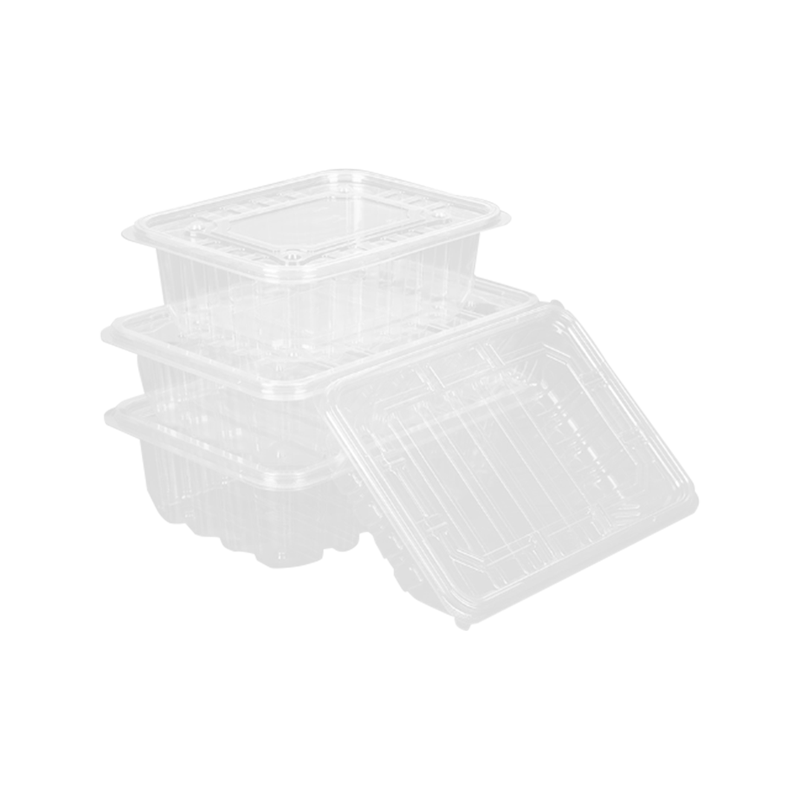 Jednorázová plně průhledná krabice na balení ovoce