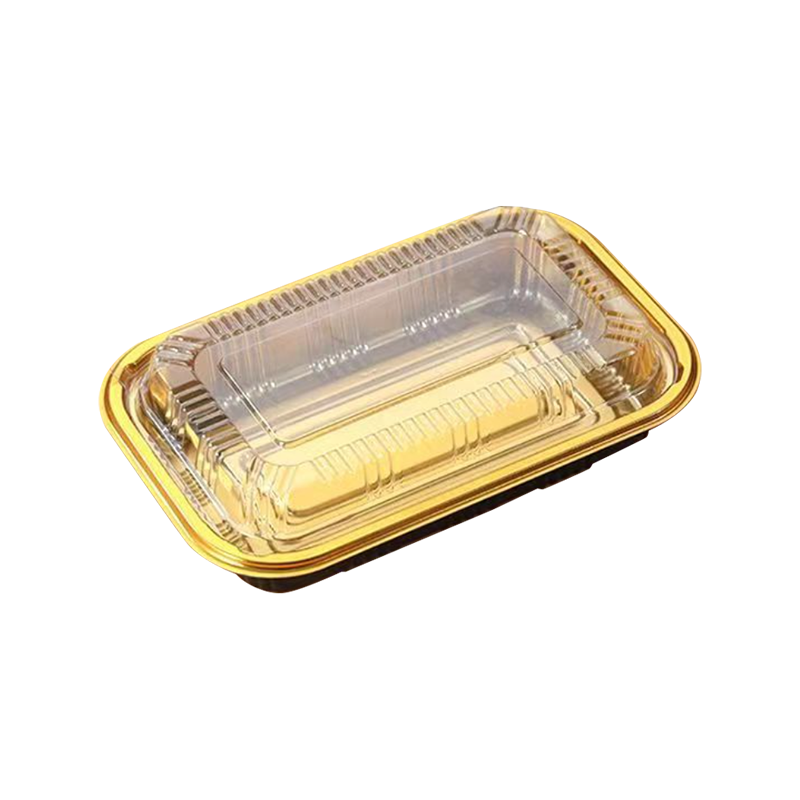 Jednorázová krabice na balení salátových potravin s krytem proti zamlžování