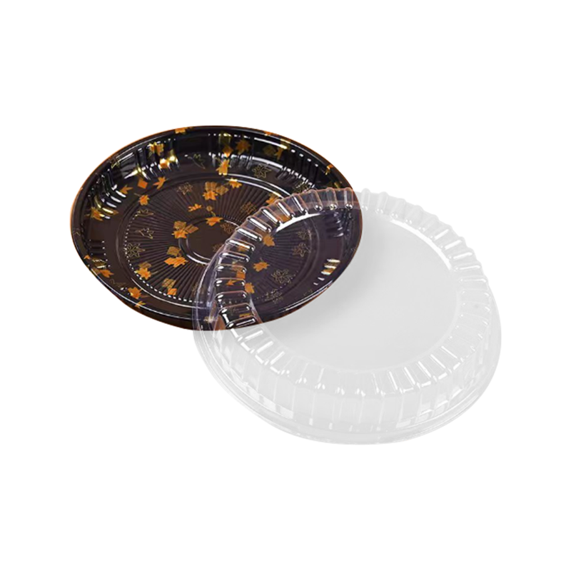 Jednorázový podnos na sushi s průhledným krytem